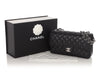 Chanel Medium/Large Black Quilted Caviar Classic Double Flap