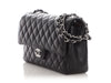 Chanel Medium/Large Black Quilted Caviar Classic Double Flap