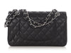 Chanel Medium/Large Black Quilted Caviar Classic Double Flap