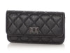 Chanel So Black Aged Quilted Calfskin Reissue Phone Holder With Chain