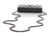 Chanel So Black Aged Quilted Calfskin Reissue Phone Holder With Chain