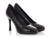 Chanel Black Lambskin Cap Toe Pumps