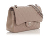 Chanel Jumbo Taupe Quilted Caviar Classic Double Flap