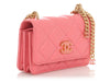 Chanel Pink Quilted Lambskin Pending CC Wallet on Chain WOC