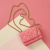 Chanel Pink Quilted Lambskin Pending CC Wallet on Chain WOC