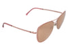 Chanel Rose Gold Mirrored Aviator Sunglasses