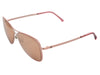 Chanel Rose Gold Mirrored Aviator Sunglasses