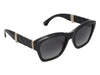 Chanel Black and Gold Folding Sunglasses