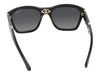 Chanel Black and Gold Folding Sunglasses