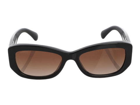 Chanel Black CC Rectangle Sunglasses