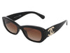 Chanel Black CC Rectangle Sunglasses