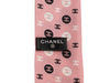 Chanel Pink and Black Camellia Silk Twilly