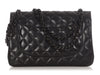 Chanel Jumbo So Black Quilted Lambskin Classic Double Flap