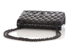 Chanel Jumbo So Black Quilted Lambskin Classic Double Flap