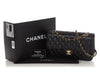 Chanel Medium/Large Black Quilted Caviar Classic Double Flap