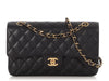 Chanel Medium/Large Black Quilted Caviar Classic Double Flap