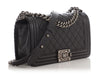 Chanel Old Medium Black Caviar Boy Bag