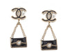 Chanel Tiny Handbag Drop Pierced Earrings