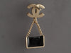 Chanel Tiny Handbag Drop Pierced Earrings