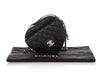 Chanel Large Black Part-Quilted Lambskin In Love Heart Crossbody