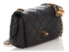 Chanel Small Black Quilted Calfskin Seasonal Flap