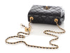 Chanel Small Black Quilted Calfskin Seasonal Flap