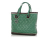 Chanel Green Soft Quilted Lambskin Country Club Tote