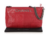 Chanel Red Square-Stitched Lambskin LAX Shoulder Bag