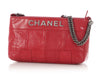 Chanel Red Square-Stitched Lambskin LAX Shoulder Bag