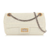 Chanel White Perforated Leather Drill Reissue Flap