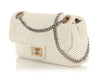 Chanel White Perforated Leather Drill Reissue Flap