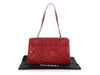 Chanel Red Quilted Caviar Timeless CC Soft Tote