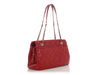 Chanel Red Quilted Caviar Timeless CC Soft Tote