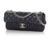 Chanel Navy Quilted Puffy Calfskin Flap