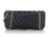 Chanel Navy Quilted Puffy Calfskin Flap