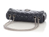 Chanel Navy Quilted Puffy Calfskin Flap