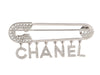 Chanel Crystal Safety Pin Brooch