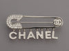 Chanel Crystal Safety Pin Brooch