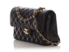 Chanel Small Black Quilted Caviar Classic Double Flap