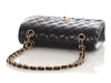 Chanel Small Black Quilted Caviar Classic Double Flap