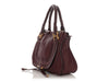 Chloe Medium Dark Velvet Marcie Satchel