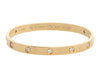 Cartier 18K Yellow Gold 10 Diamond Love Bracelet 18