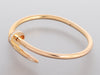 Cartier 18K Rose Gold Diamond Juste Un Clou Bracelet 16