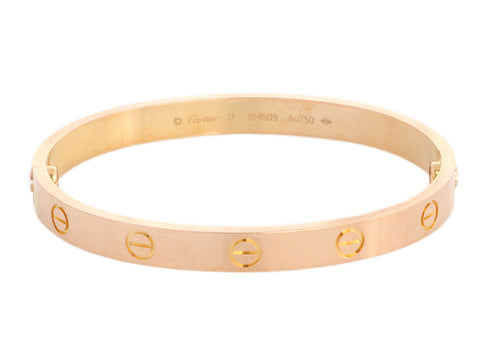 Cartier 18K Rose Gold Classic Love Bracelet 17