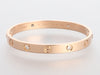 Cartier 18K Pink Gold 4-Diamond Love Bracelet 16