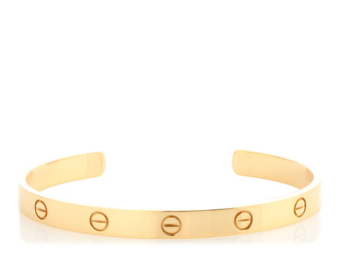 Cartier 18K Yellow Gold Love Cuff 19