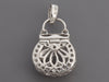 14K White Gold Diamond Bag Charm