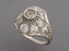 Platinum Diamond Art Deco Ring