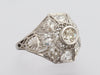 Platinum Diamond Art Deco Ring