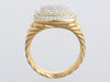 David Yurman 18K Yellow Gold Pavé Diamond Ring